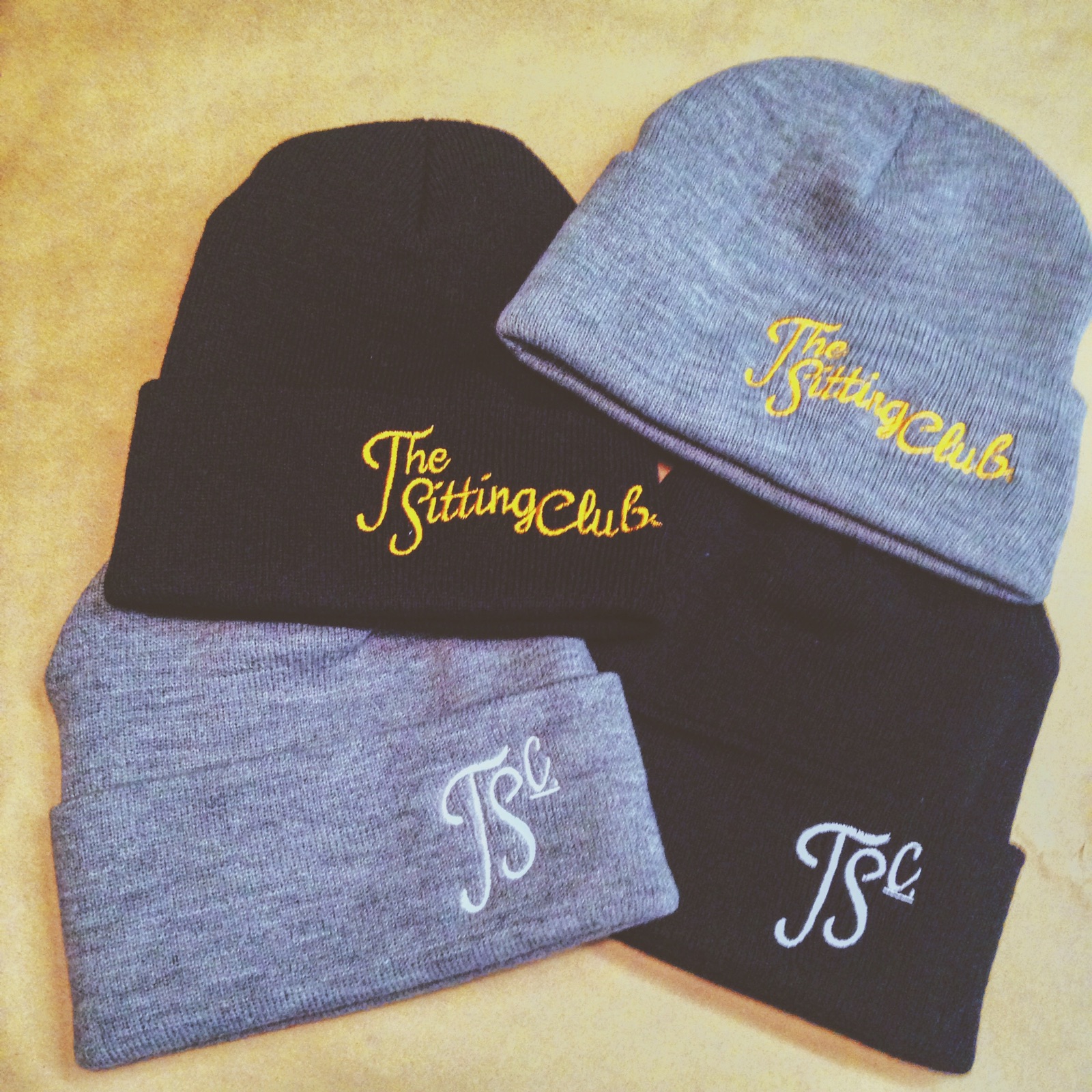 The Sitting Club: Embroidered Beanies